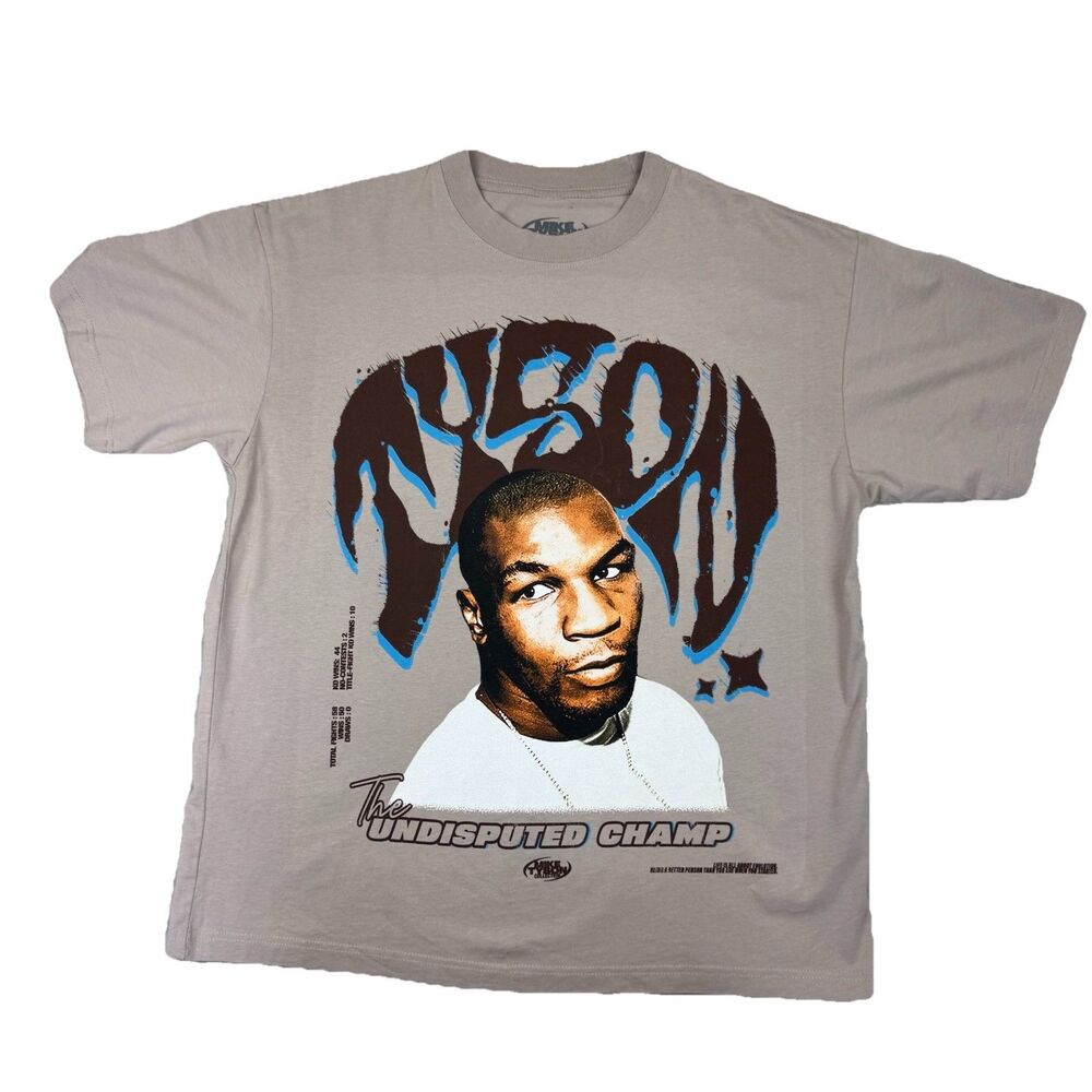 Mike Tyson Undisputed Champ T-Shirt Mens L PacSun Boxing Graphic Tee